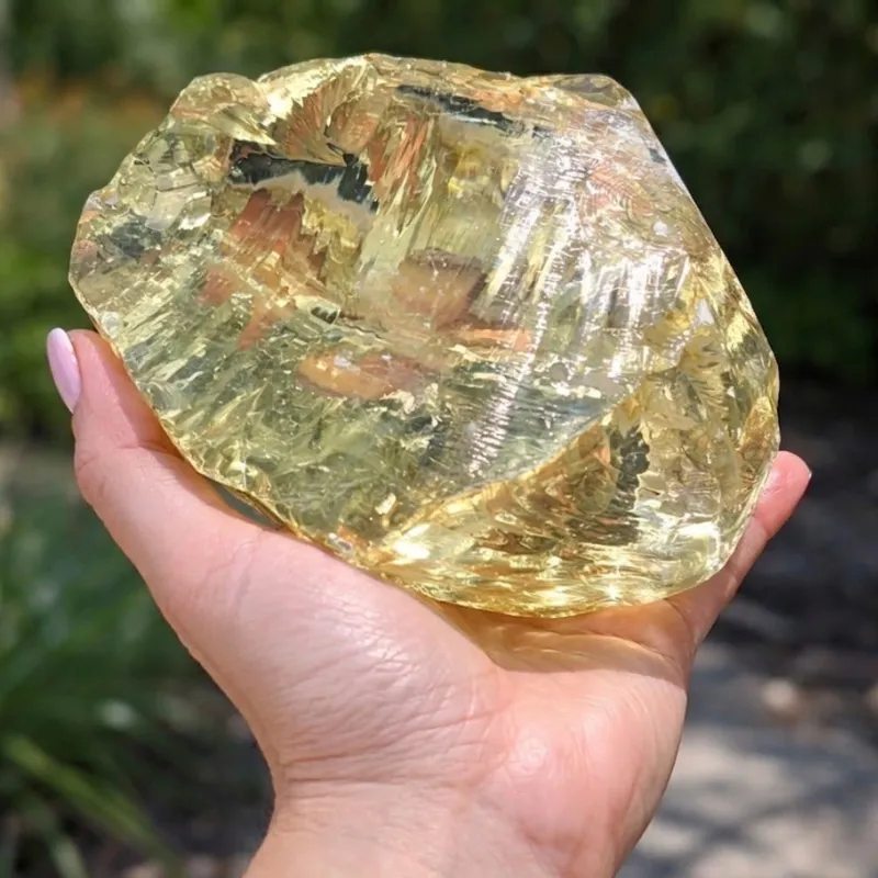 Szkło ogrodowe jasnożółte