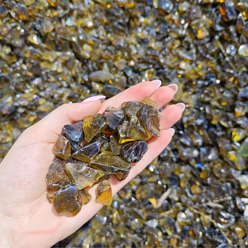 Szkło ogrodowe brązowe