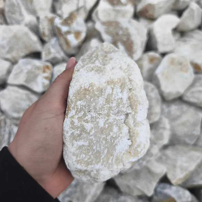 Kamień ogrodowy bryła biały kryształ