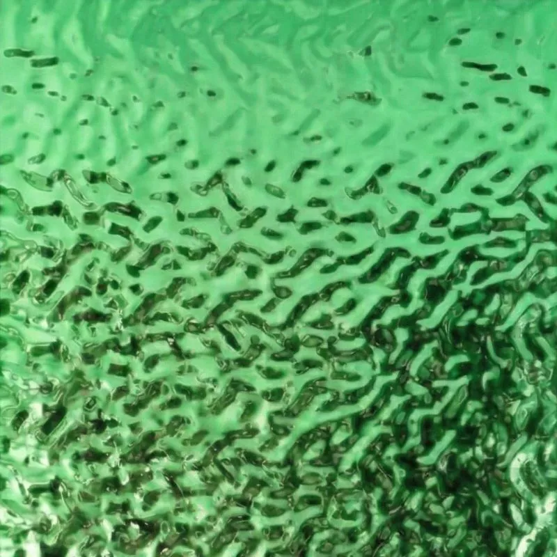 Płyty ścienne wielkoformatowe zielone stal nierdzewna